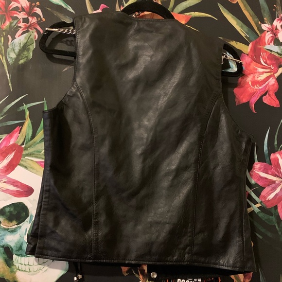 NWT Leather Motorcycle Vest - Picture 7 of 7